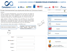 Tablet Screenshot of epreuves.concoursavenir.net
